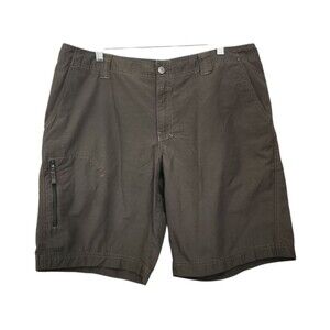 Columbia Shorts Mens 38 Regular Fit Omni-Shade Cargo Pocket Outdoor Hiking Green